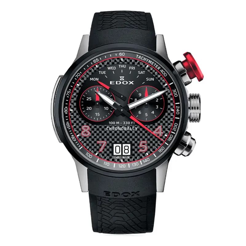Edox Montre Chronorally Chronograph 45 38003-TINRO-CARO