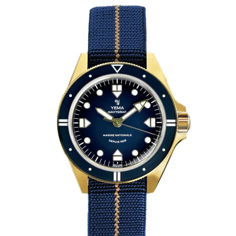 Yema Montre Navygraf Marine Nationale Edition 400ᵉ Anniversaire YMHF1591MN-GG