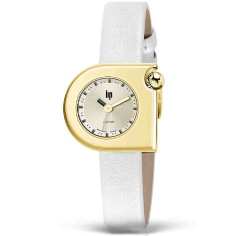 Lip Montre Lip Mach 2000 Mini - - cadran Doré- 30 x 28 mm - Acier et PVD Doré -671662