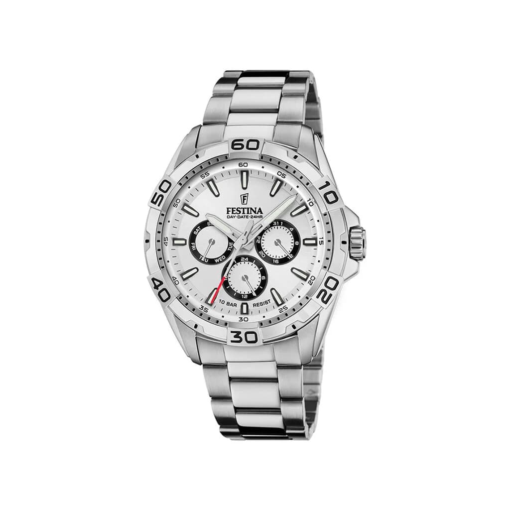 Festina Montre Festina Multifonctions 45 Argenté