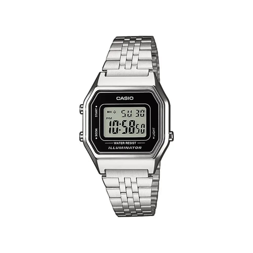 Casio Illuminator — boîtier argenté