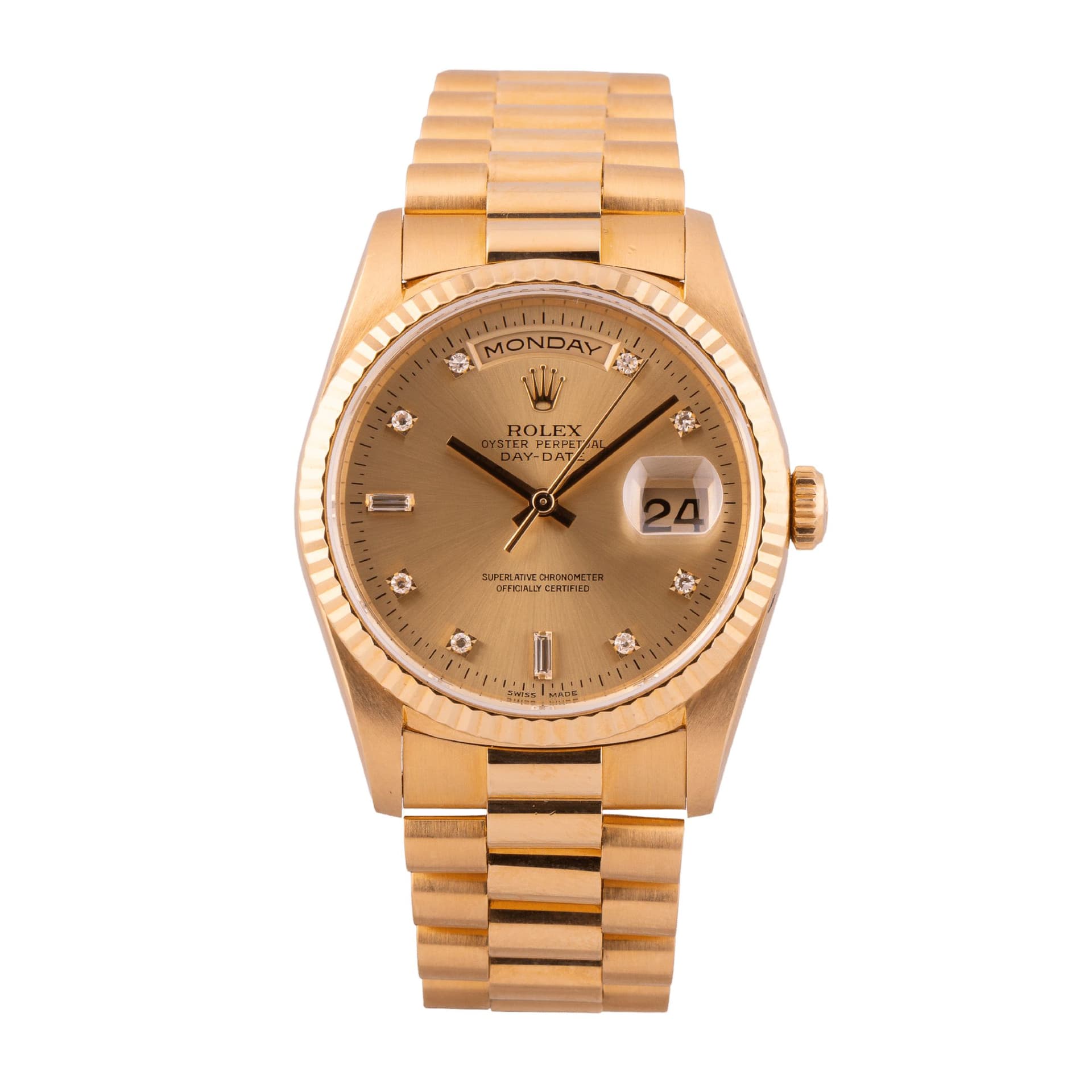 Rolex Montre Rolex Day-Date 36 Ref. 18238 or jaune automatique 36 mm Full Set 1995