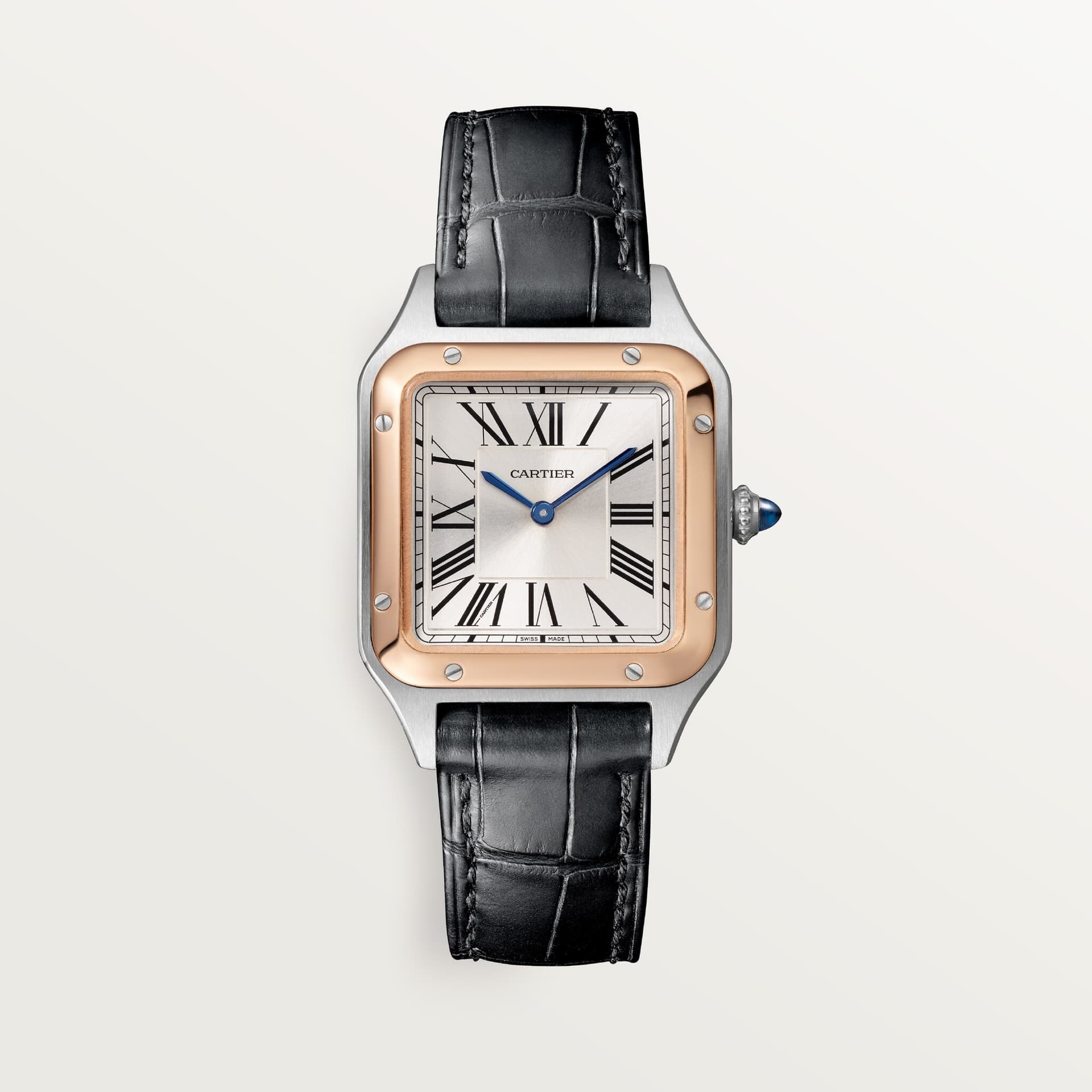 Cartier Santos-Dumont — cadran argenté