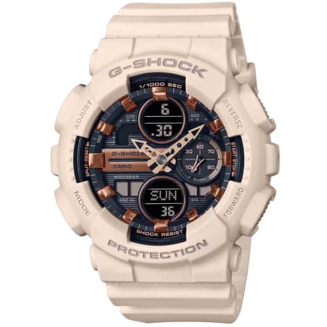 Casio Montre GShock Classic Lady - Série GMA-S - Beige & Bronze 49 x 45.9 mm- GMA-S140M-4A