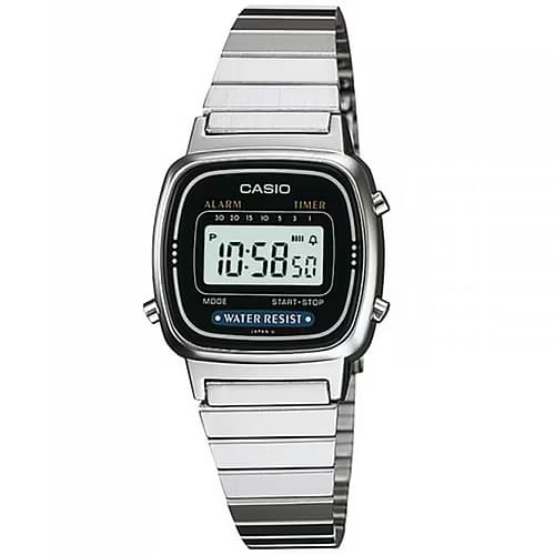 Casio Montre en Acier Gris — boîtier résine/chromé
