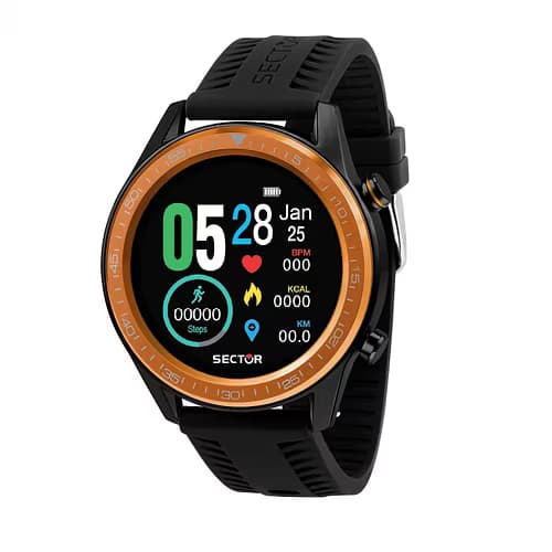 Sector Montre Connectée Mixte SECTOR en Silicone Noir