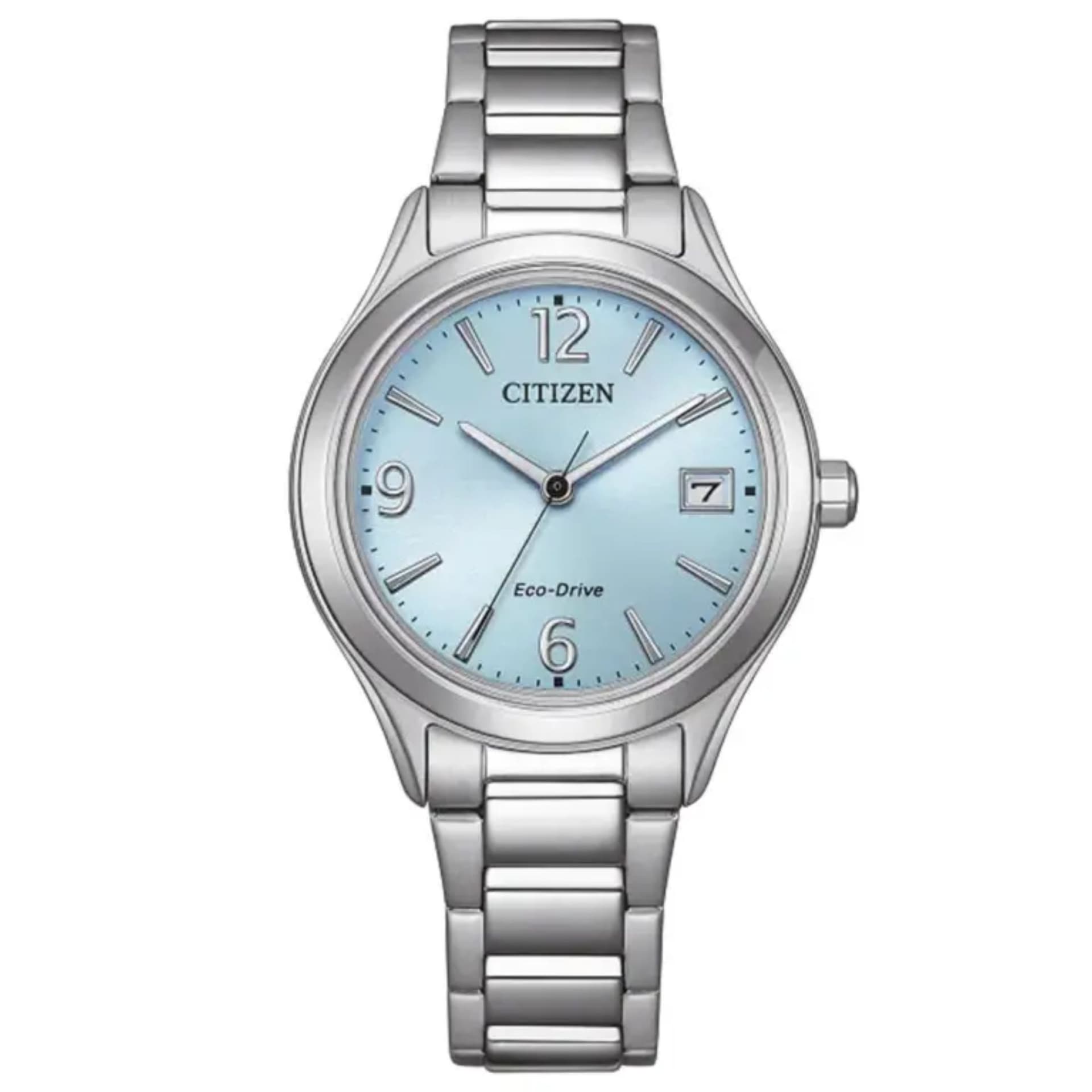 Citizen Montre Citizen Trendy Colors Eco-Drive cadran bleu bracelet acier 33,5 mm