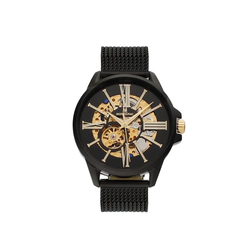 Montignac Montre automatique Homme Round Noir