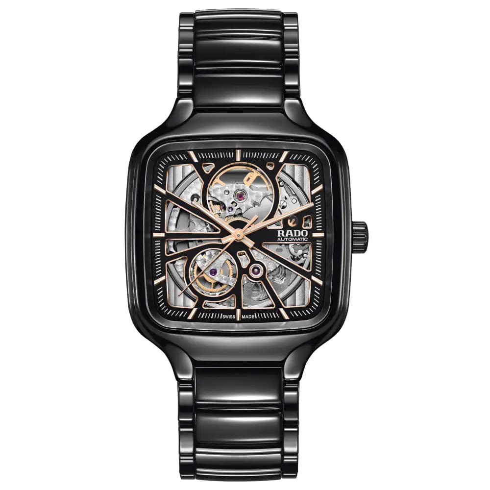 Rado Montre automatique Mixte True square Noir