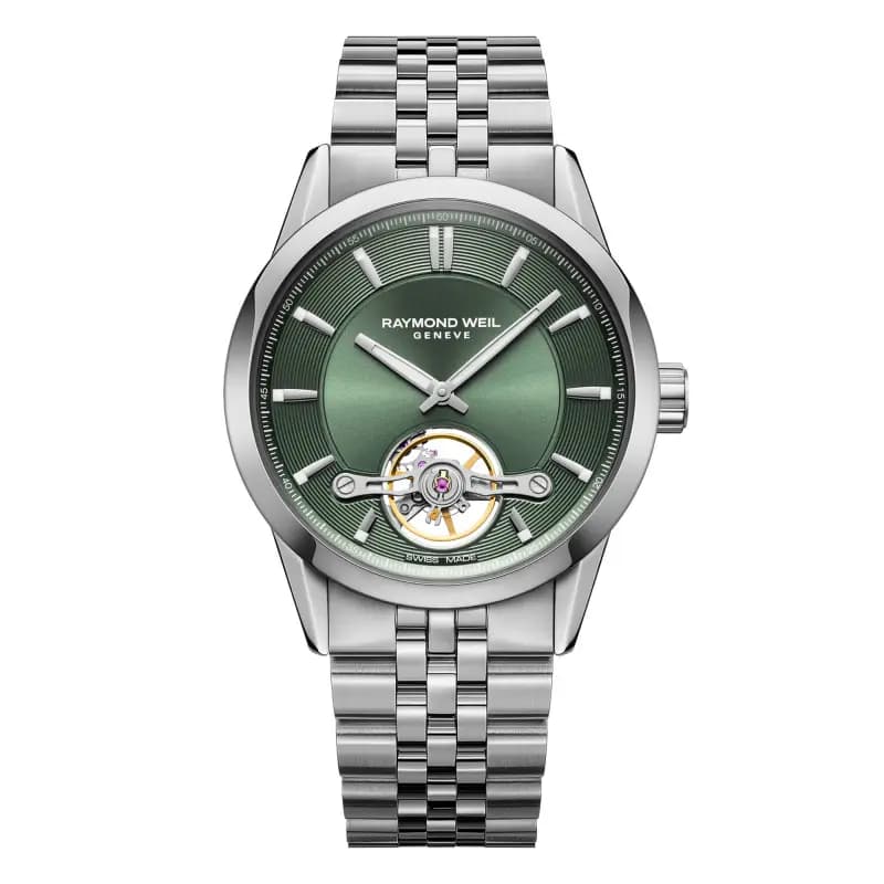 Raymond Weil Montre Freelancer Calibre RW1212 42 mm - Cadran vert 2781-ST-52051