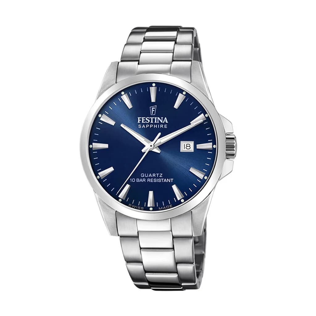 Festina Swiss Made Montre Festina Collection Swiss Made en Acier Argenté
