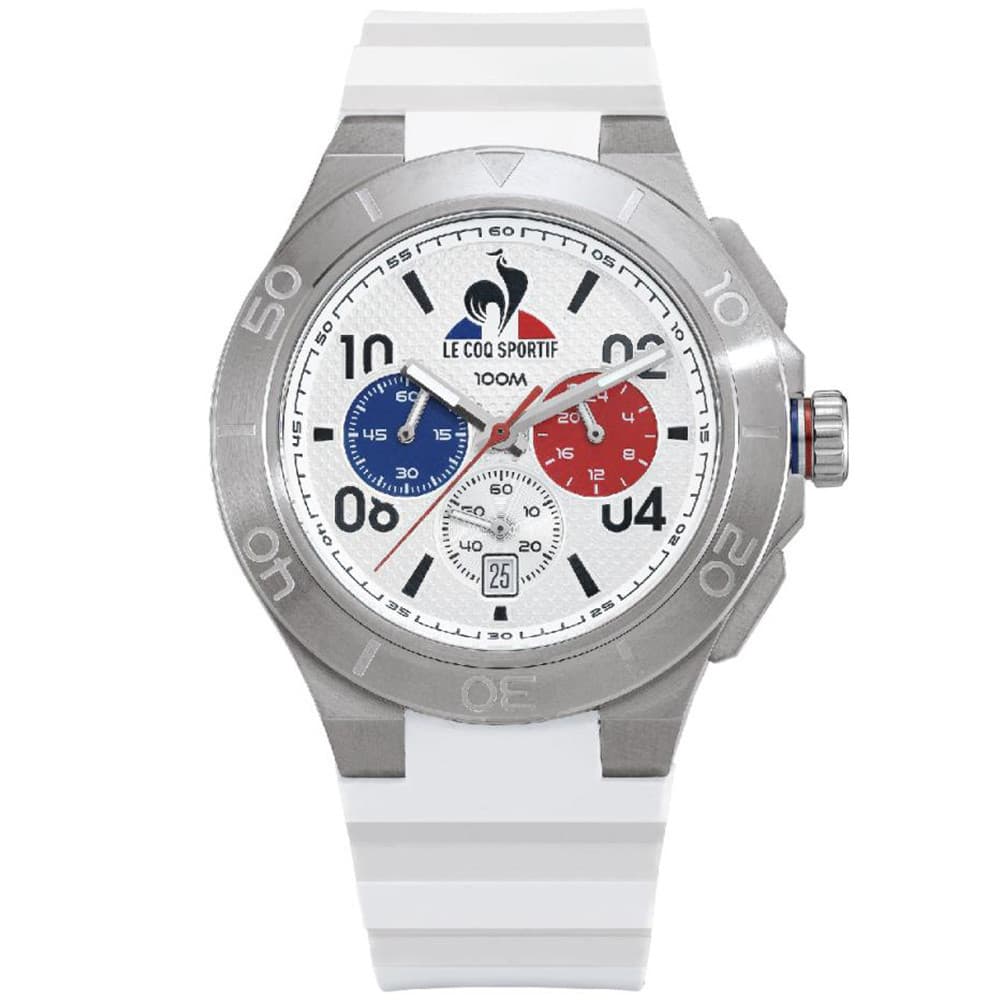 Le Coq Sportif Montre le Coq Sportif Collection Intégrée en Plastique Blanc