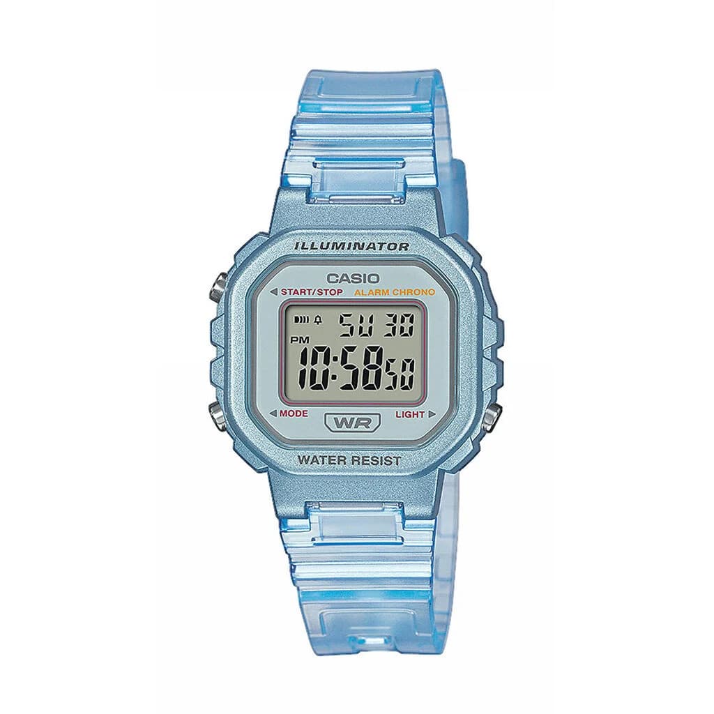 Casio Collection Bleu Sky — boîtier résine