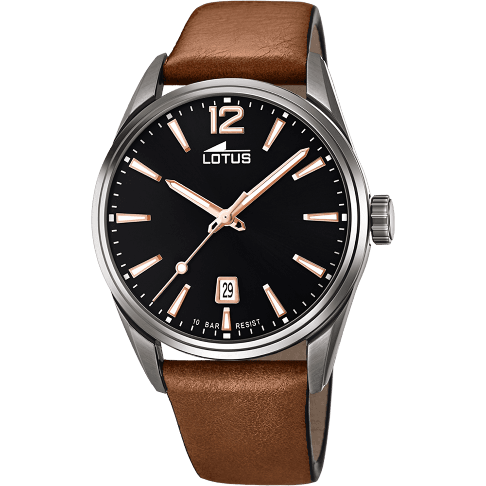 Lotus Montre Lotus en Cuir Marron