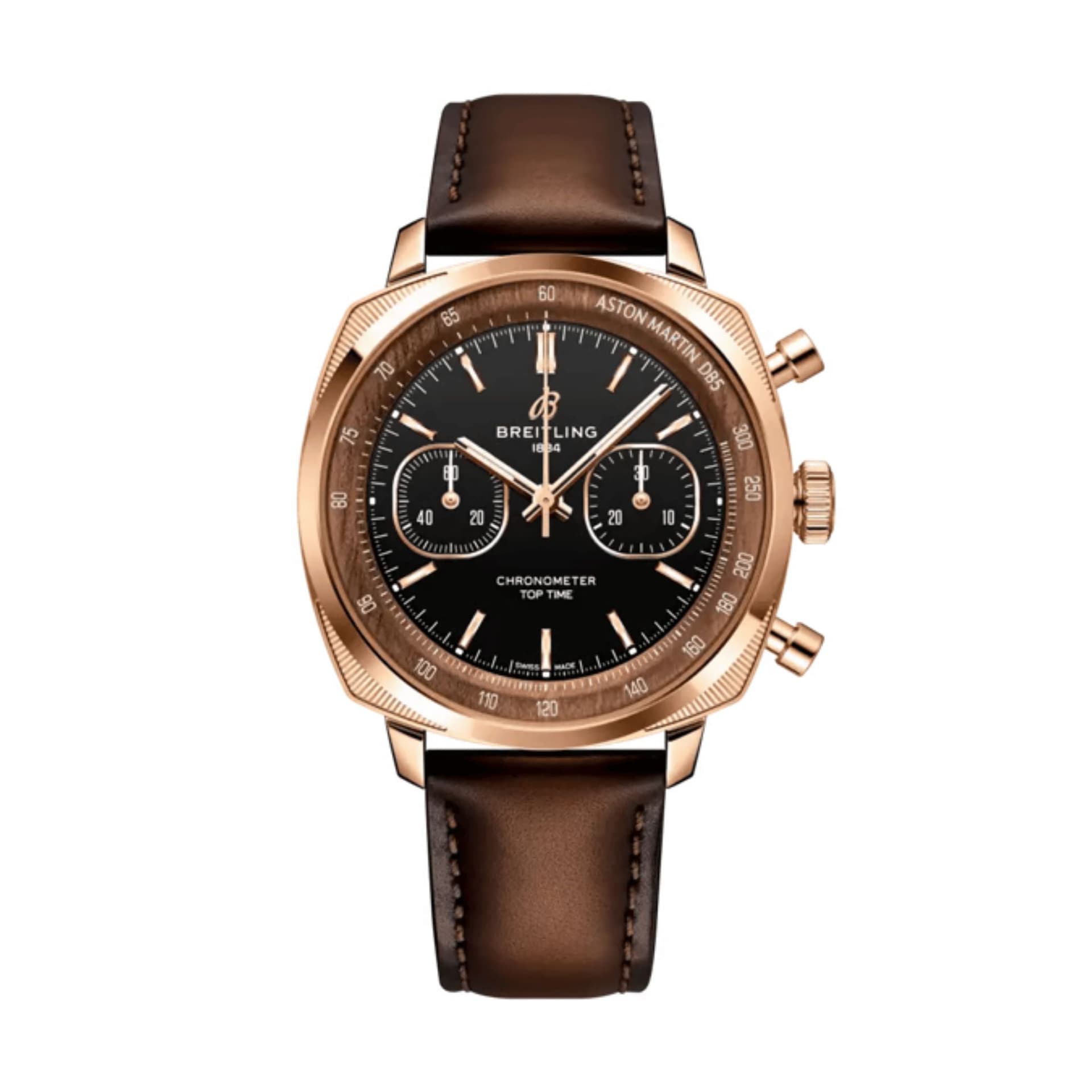 Breitling Montre Breitling Top Time B01 Chronograph 41 Tribute to Aston Martin DB5 Or Rouge 18 ct Cadran Onyx 41 mm Édition Limitée