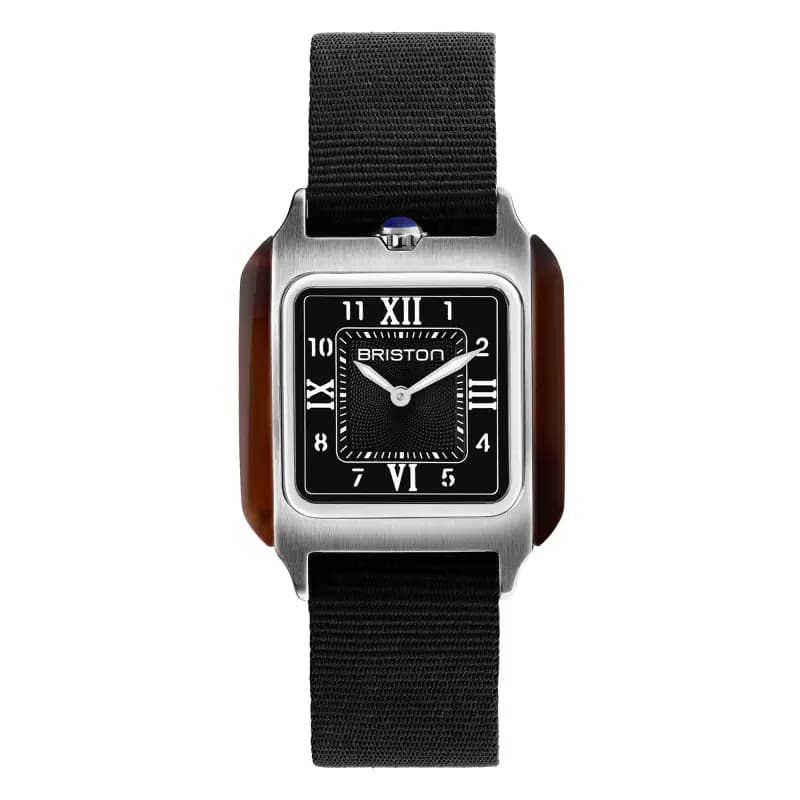 Briston Montre BRISTON Streamliner Kennedy Noir Bracelet Nylon Noir