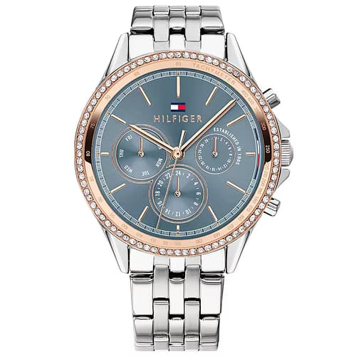 Tommy Hilfiger Montre Femme TOMMY HILFIGER en Acier Gris Etanche