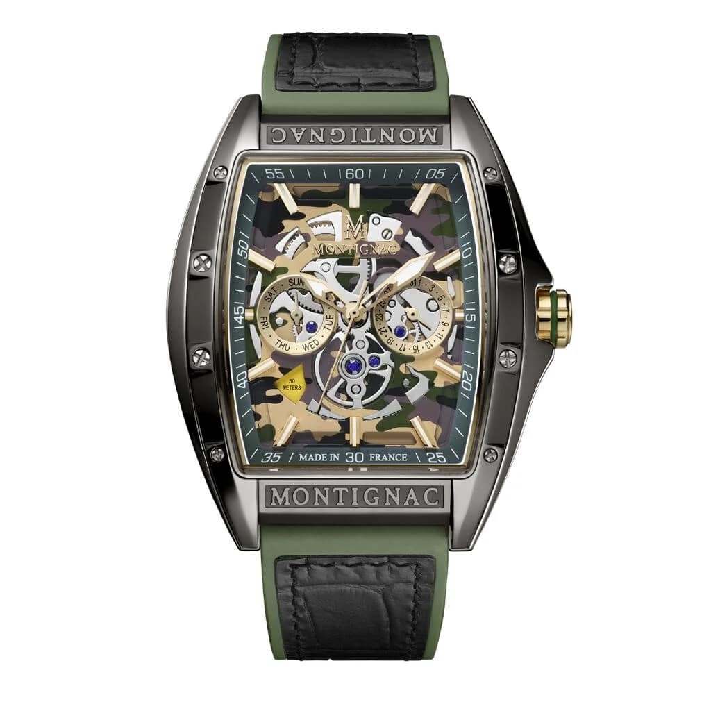 Montignac Montre Montignac Tonneau Multicolore