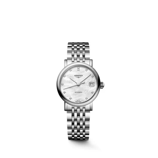 Longines Montre Longines elegant collection 25.50 mm Automatique Cadran Nacre blanche Bracelet Acier