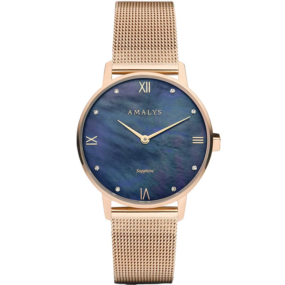 Amalys Montre Amalys Collection Kelly en Acier et PVD Doré Rose