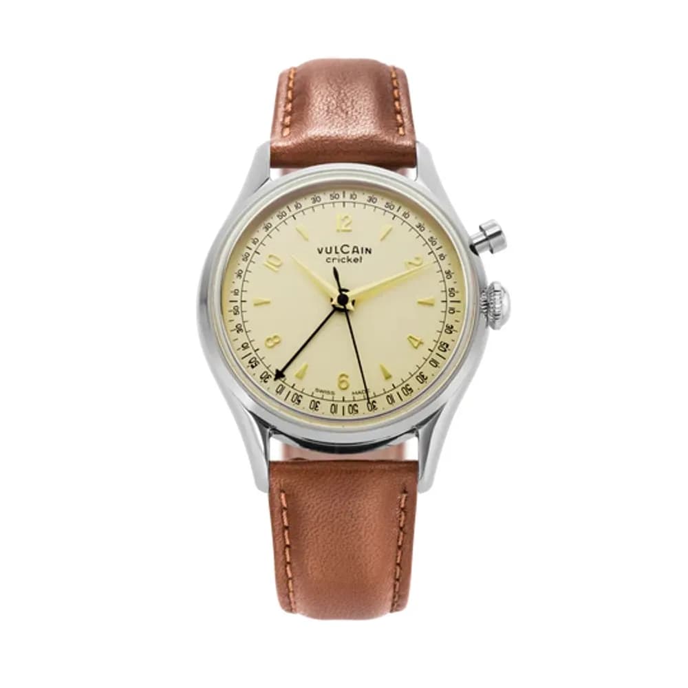 Vulcain Cricket Tradition 36 Mm Eggshell