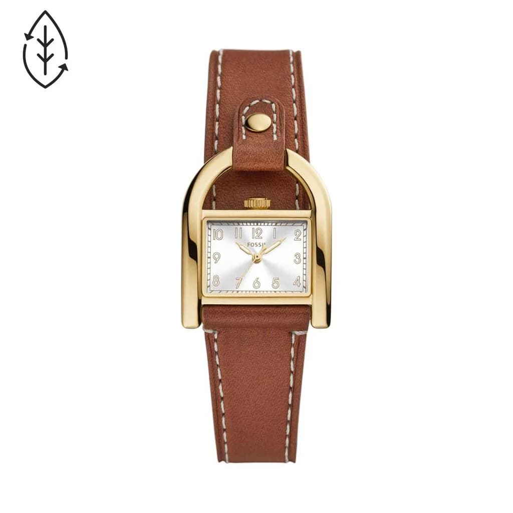 Fossil Rectangulaire 28 mm — cadran blanc