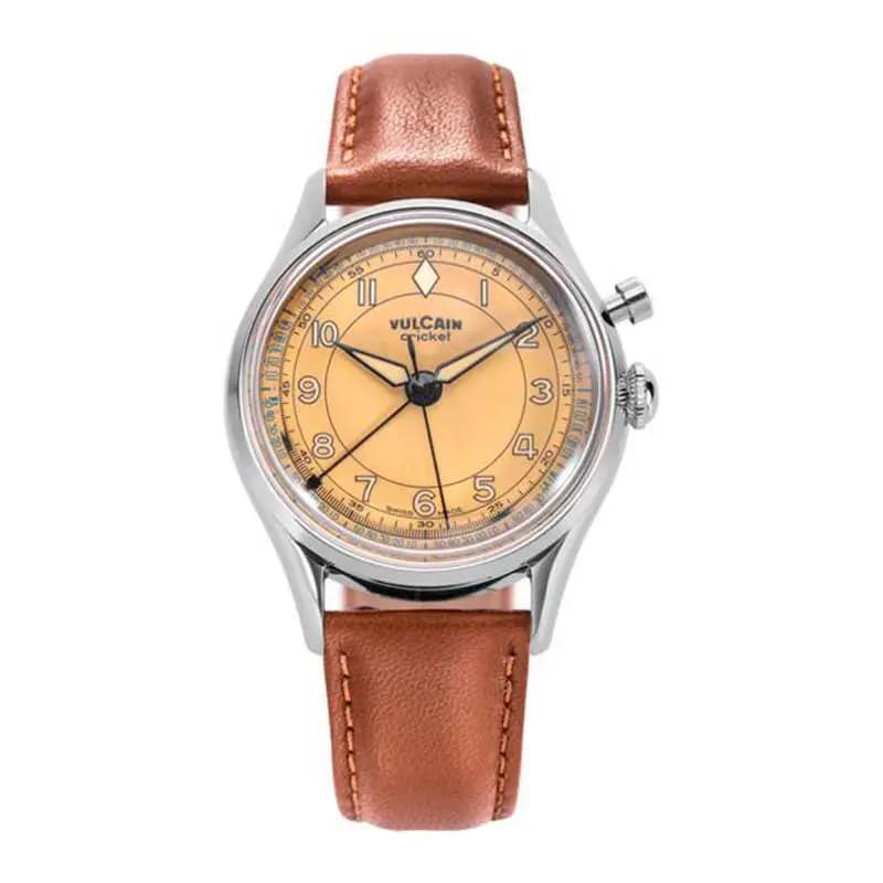 Vulcain Montre Cricket Classique 36mm Brown Khaki 100169B87.BAC307