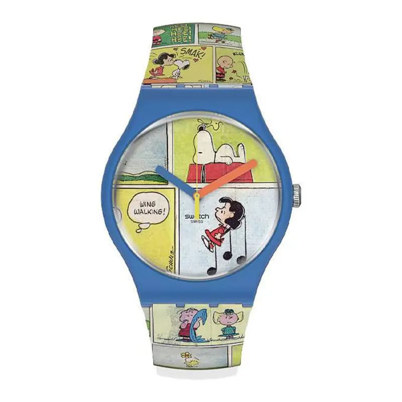 Swatch Montre New Gent Snoopy SO29Z108