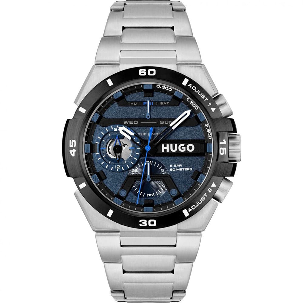Hugo Montre Hugo Collection #Wild en Acier Argenté