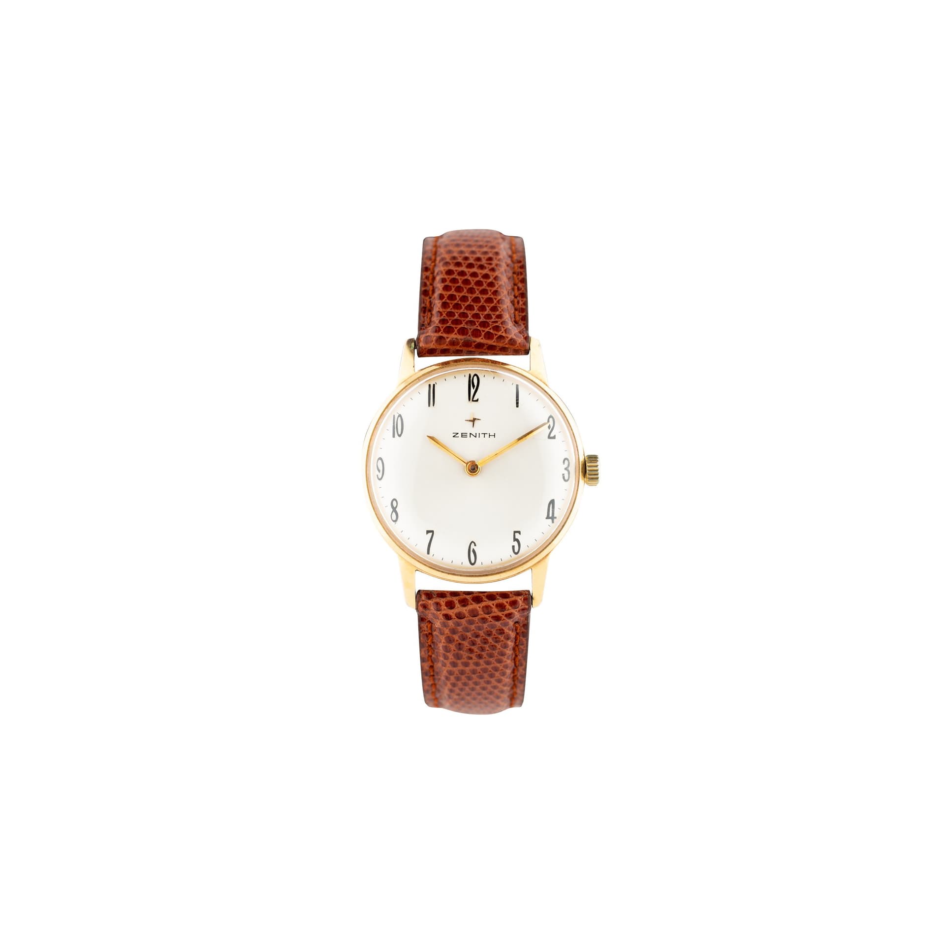 Zenith Montre Zenith plaqué or calibre 2540 mécanique 33 mm circa 1965