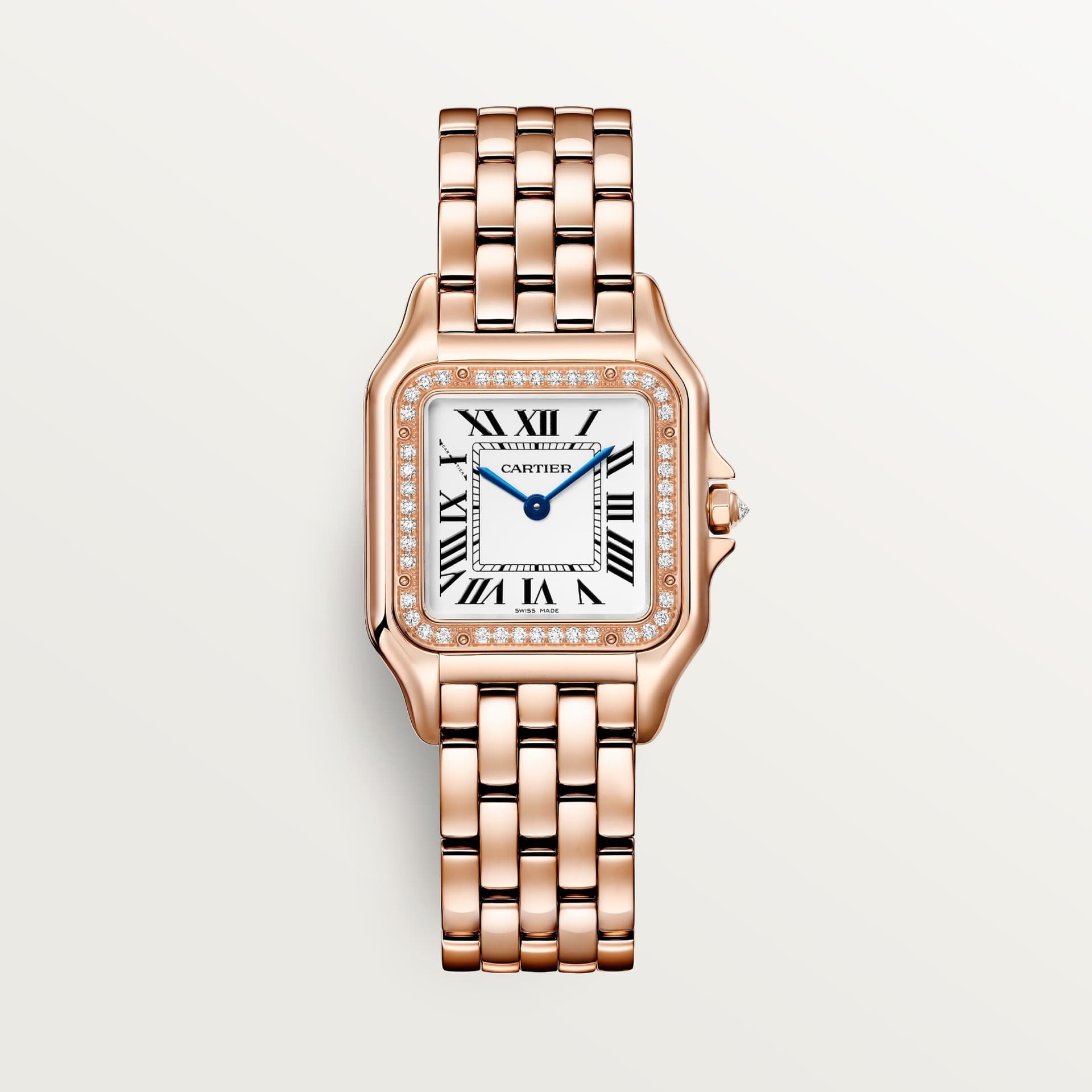 Panthère de Cartier — cadran blanc bracelet or