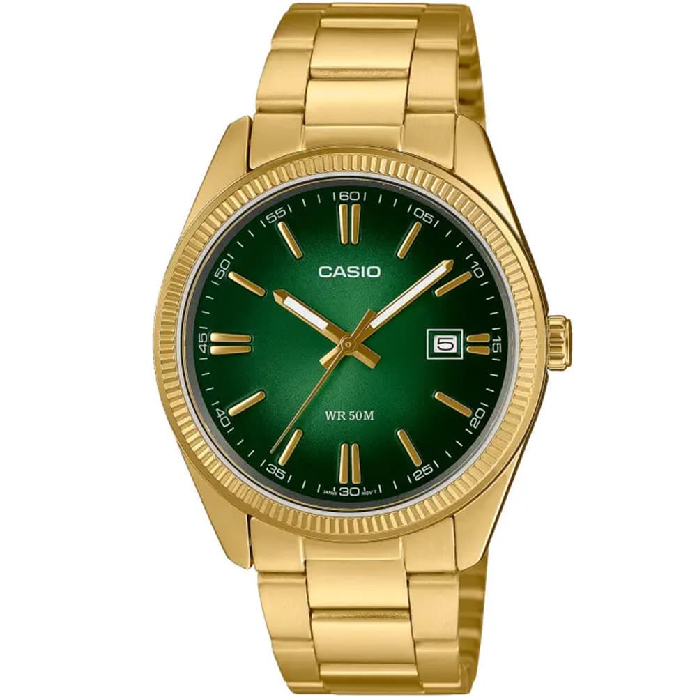 Casio MTP-1302 — cadran vert