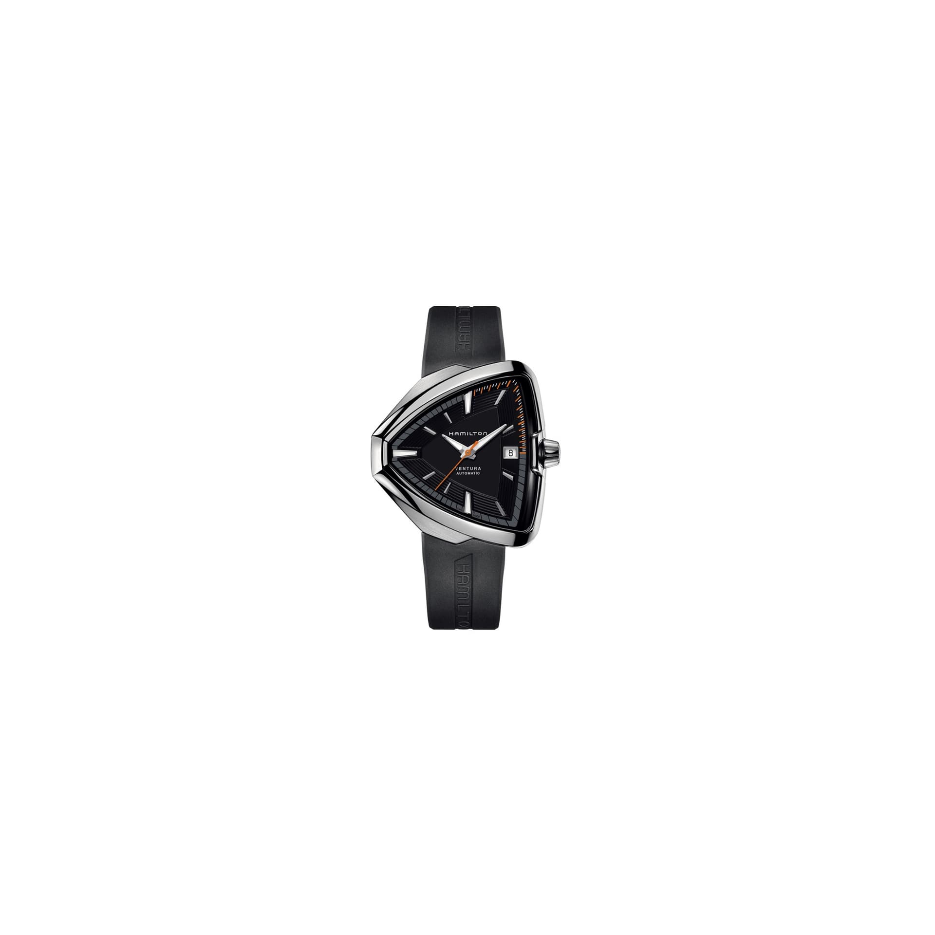 Hamilton Montre Hamilton Ventura Elvis80 cadran noir bracelet caoutchouc noir