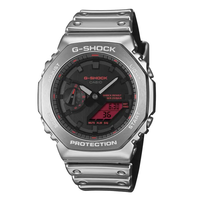 Casio Capsule Fine Metallic GM-2100 — boîtier acier