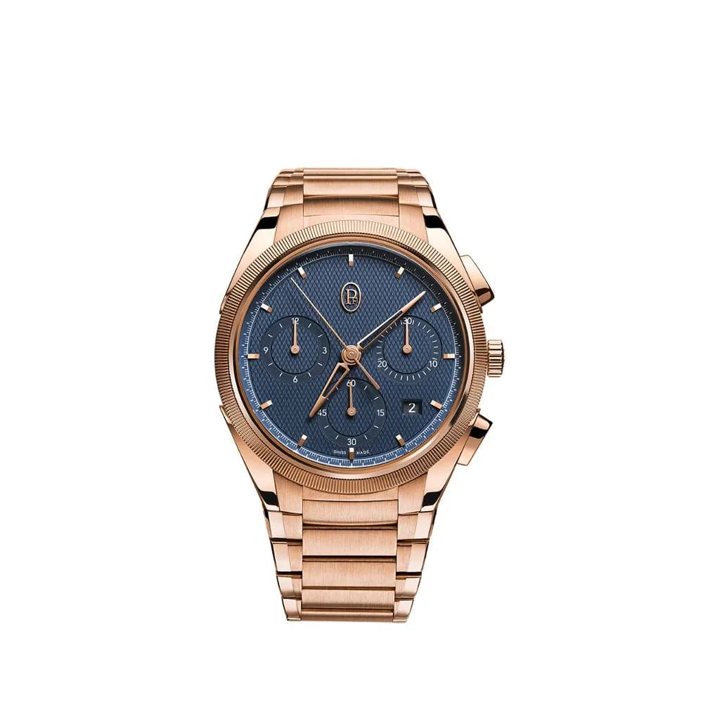 Parmigiani Fleurier Tonda Pf Chronograph Rose Gold Milano Blue