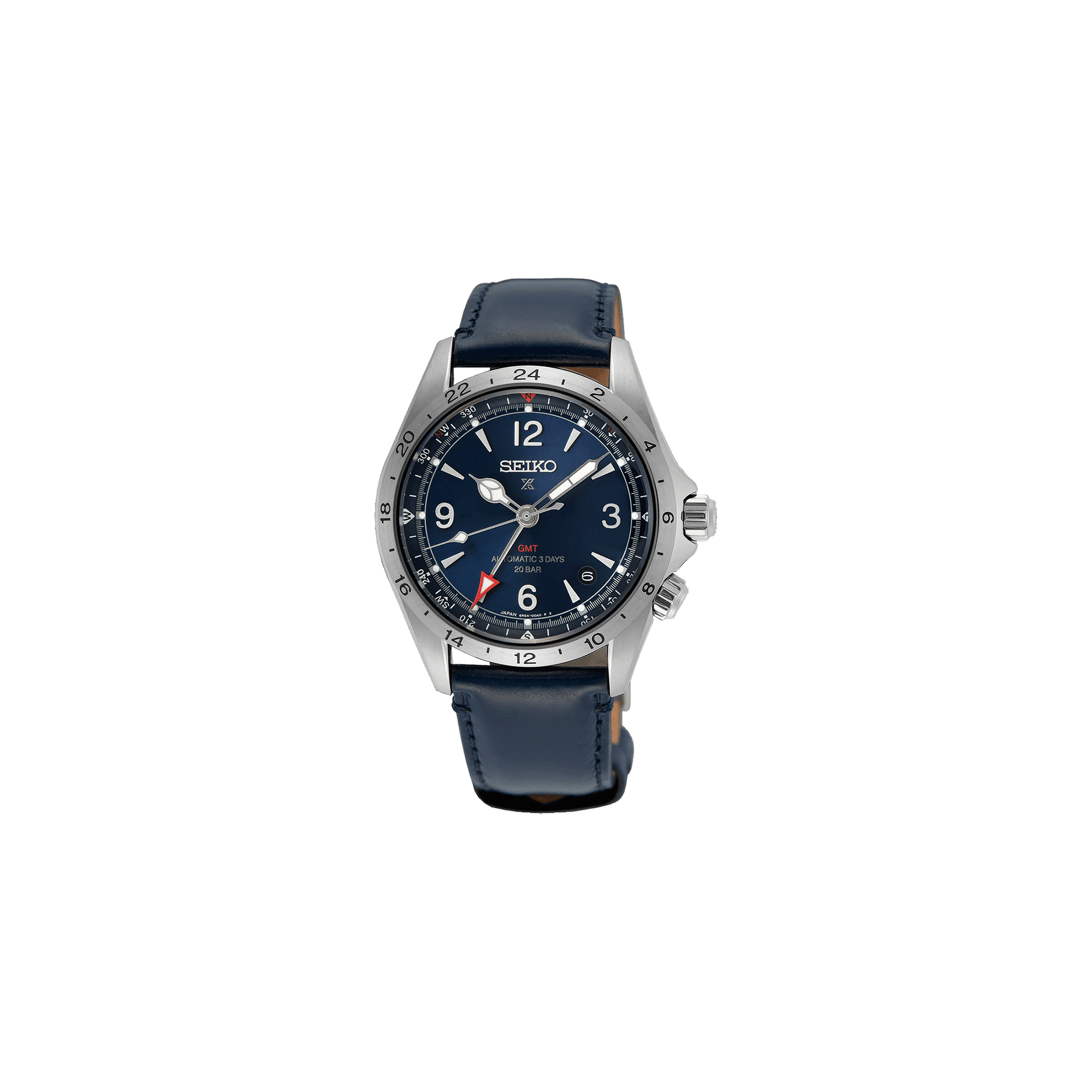 Seiko Prospex Alpinist Auto GMT — boîtier gris