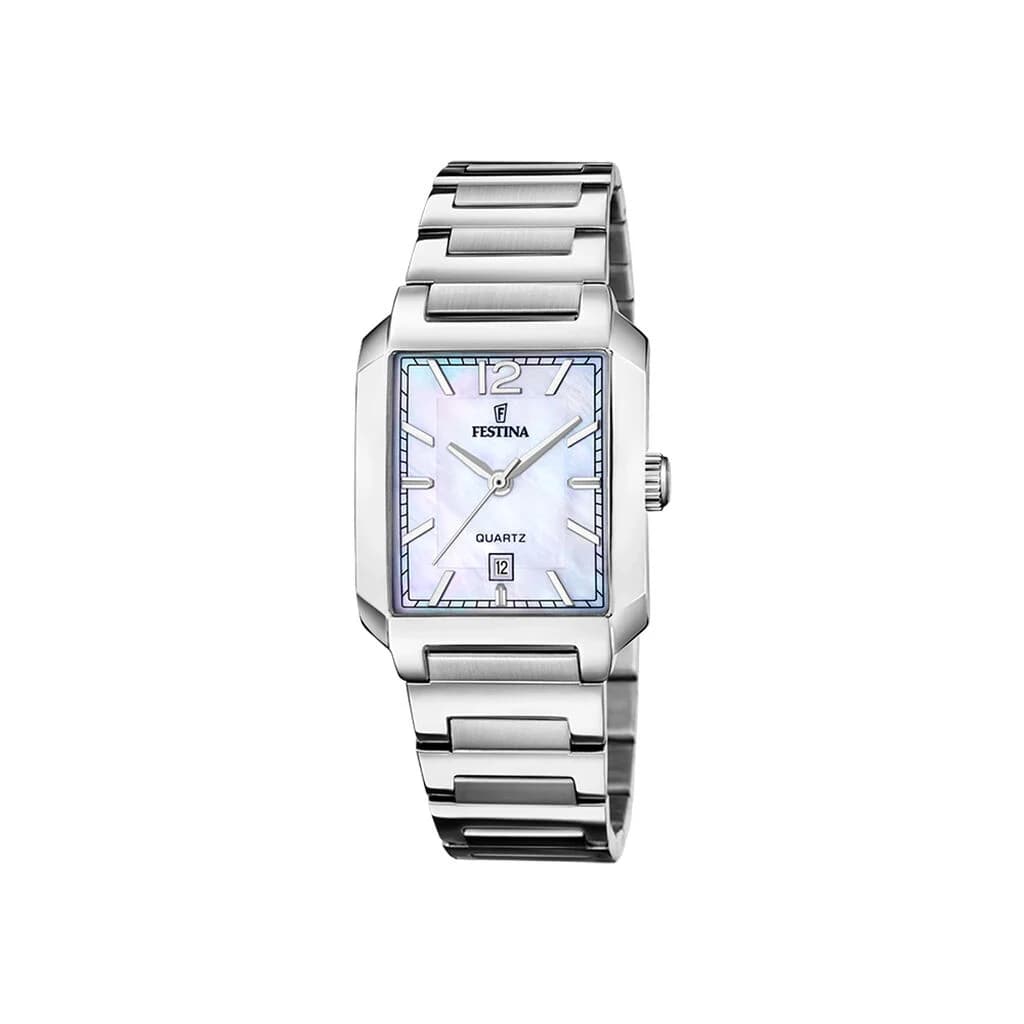 Festina Montre Festina On the Square Nacre Blanche
