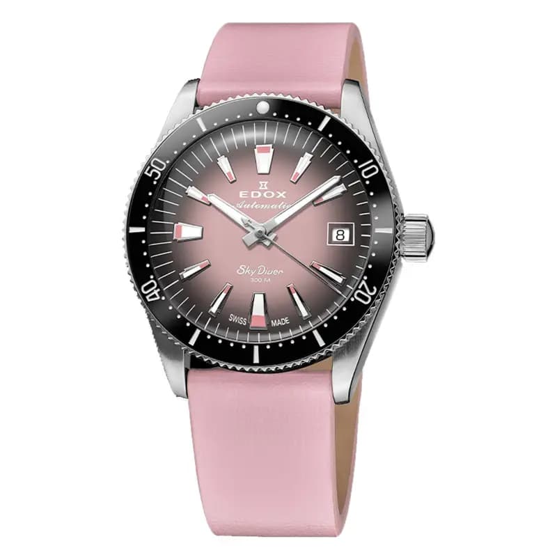 Edox Montre Skydiver 38 Date Automatic Special Edition With Additional Strap 80131-3NC-NDRO