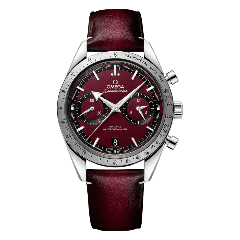 Omega Omega Speedmaster '57 40,5 mm, acier sur bracelet en cuir 332.12.41.51.11.001