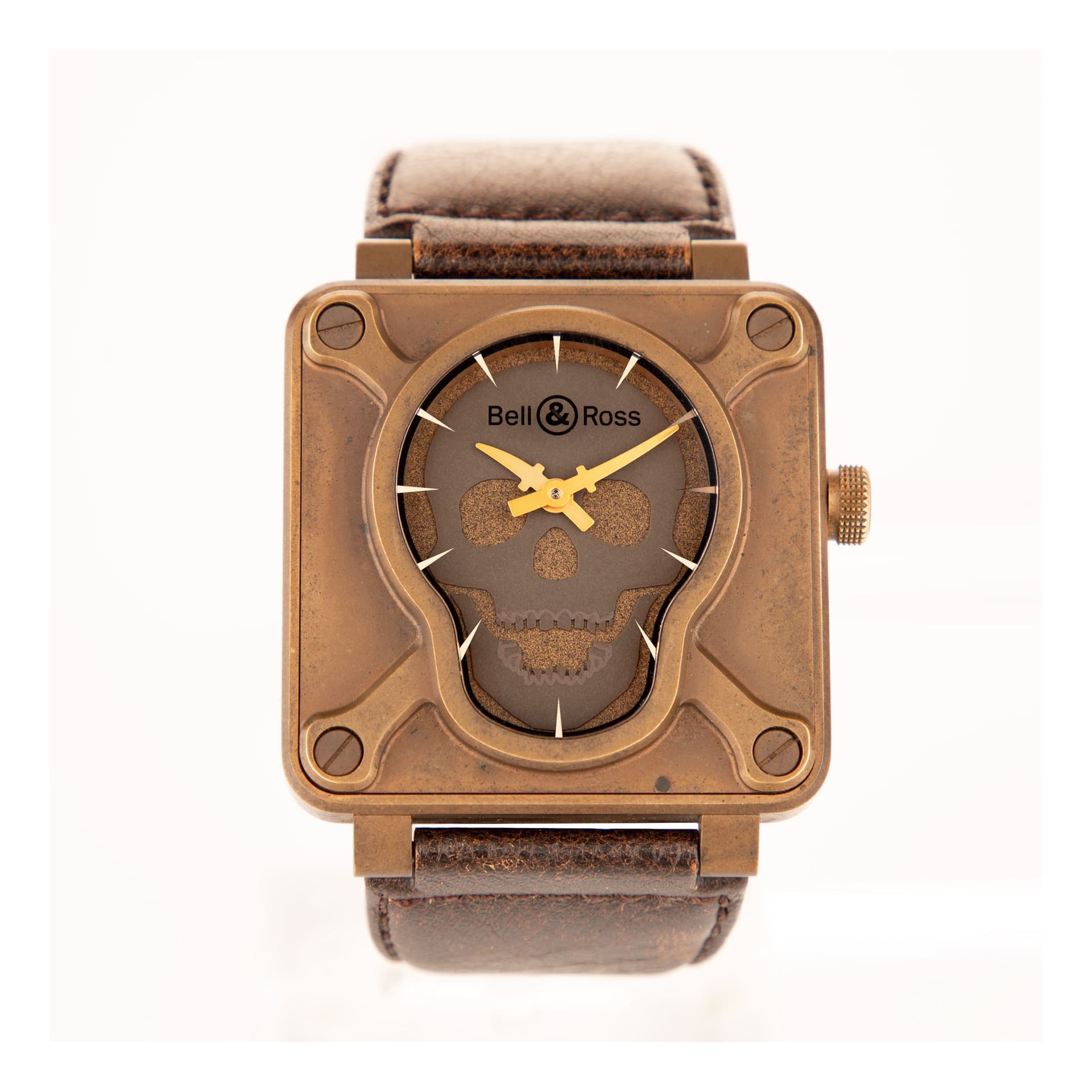 Bell & Ross Montre Bell &amp; Ross BR 01 Skull Bronze automatique 46 mm Full Set 2015