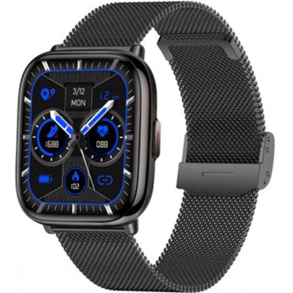 Smarty Montre Connectée Smarty Collection Overtake en Acier et PVD Noir
