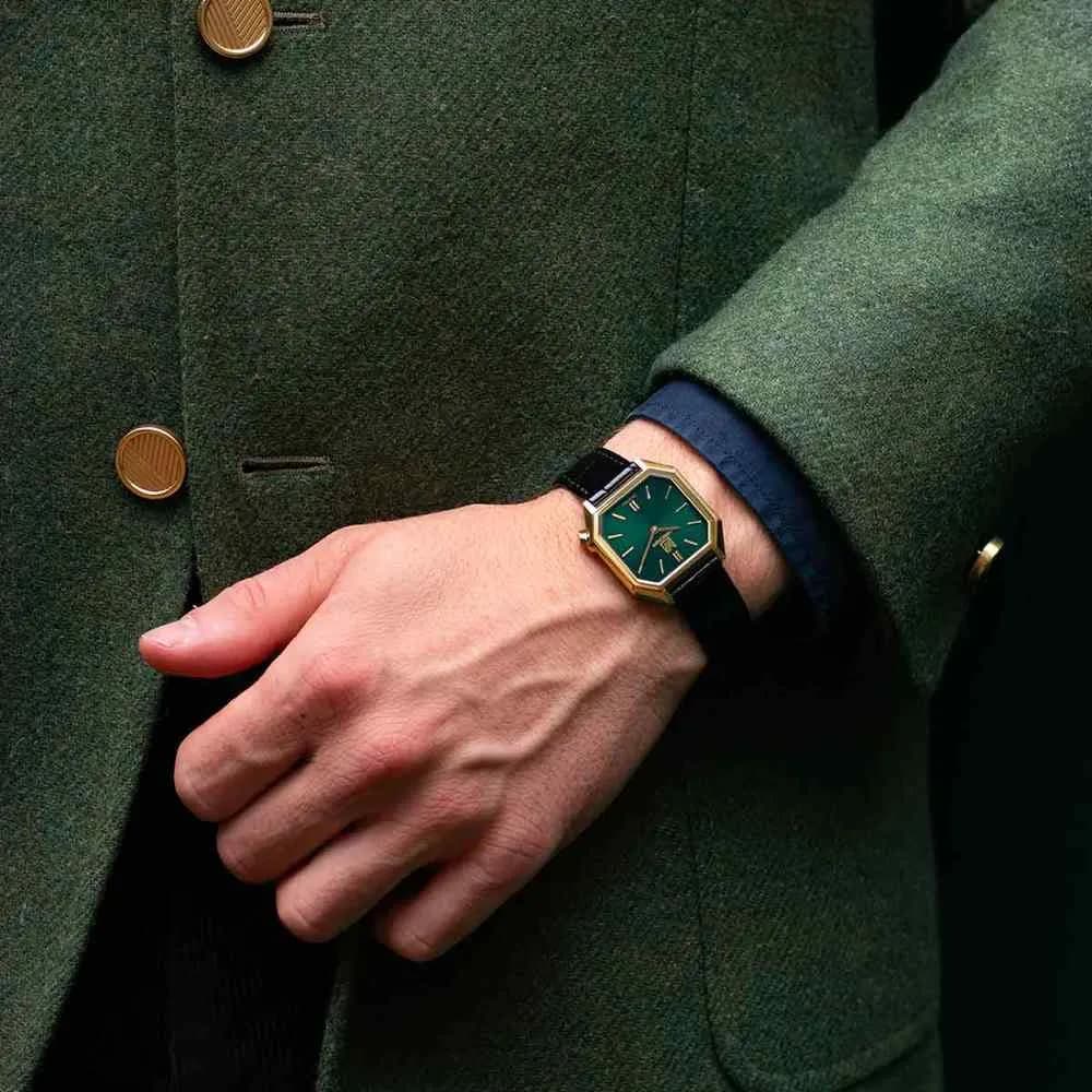 March LA.B Dandy Mansart Electrique - Emerald - Alligator Noir