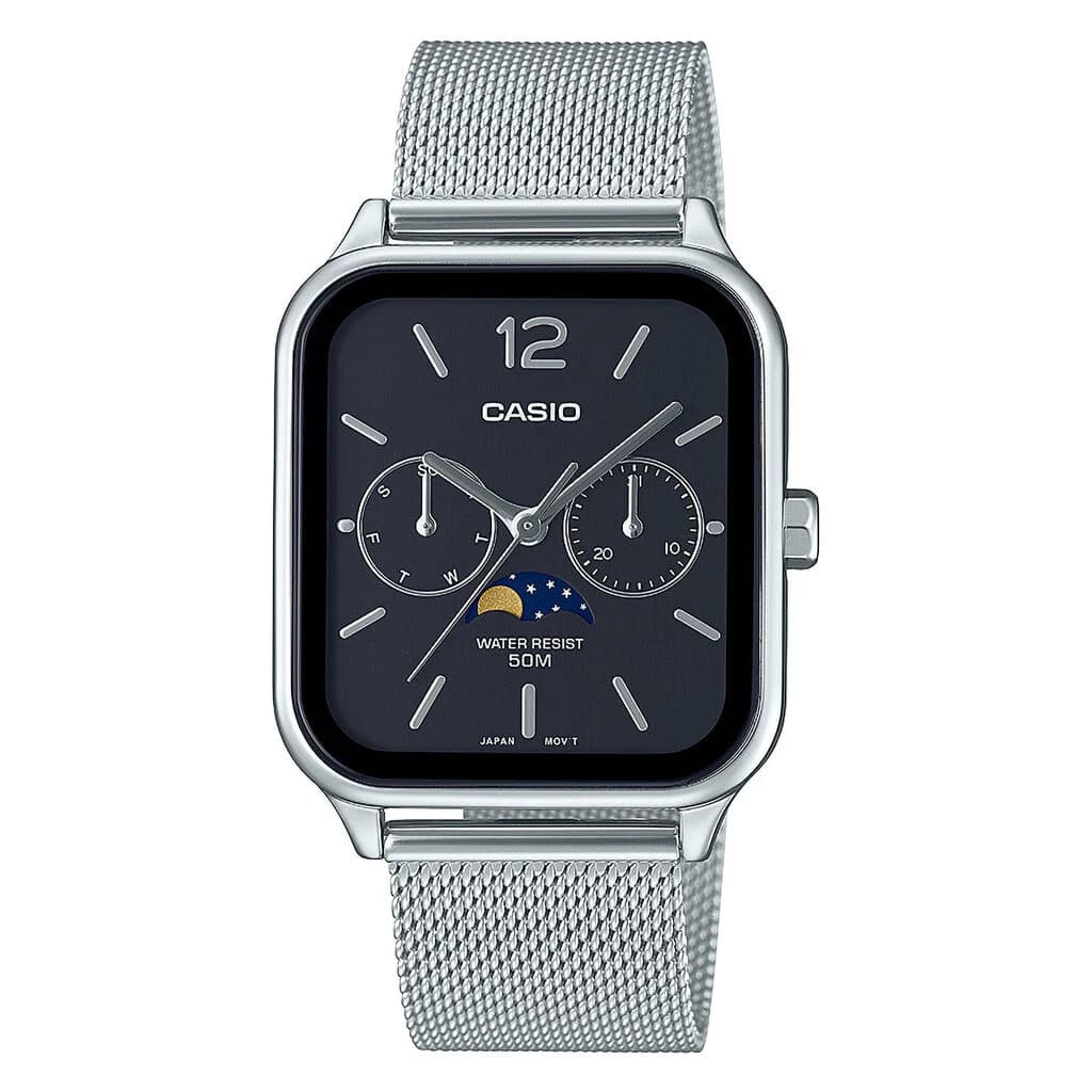 Casio MTP-M305 Series — boîtier argenté