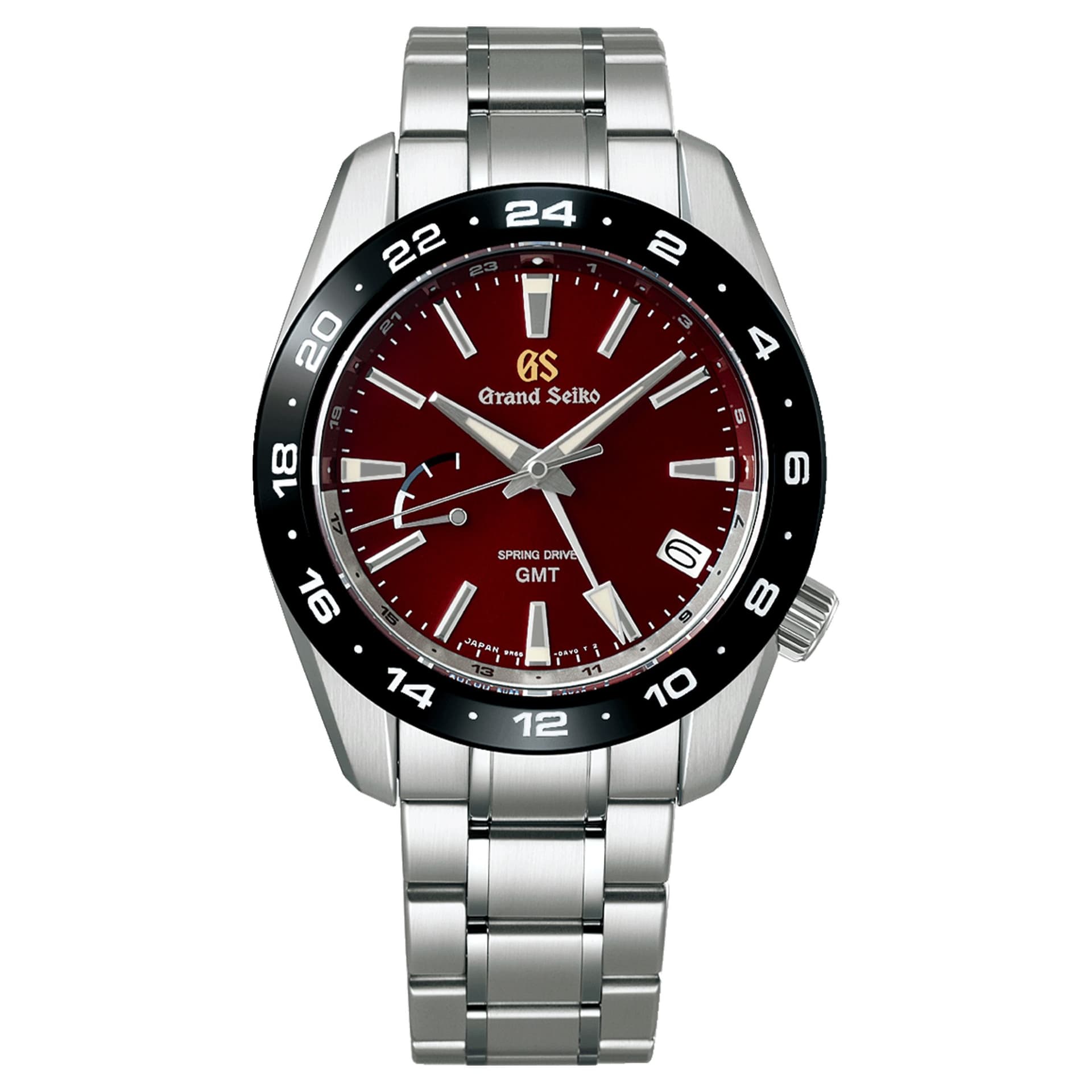 Grand Seiko Montre Grand Seiko Sport Spring Drive GMT "Hotaka Peaks - Morning Glow" cadran rouge bracelet acier 40,5 mm