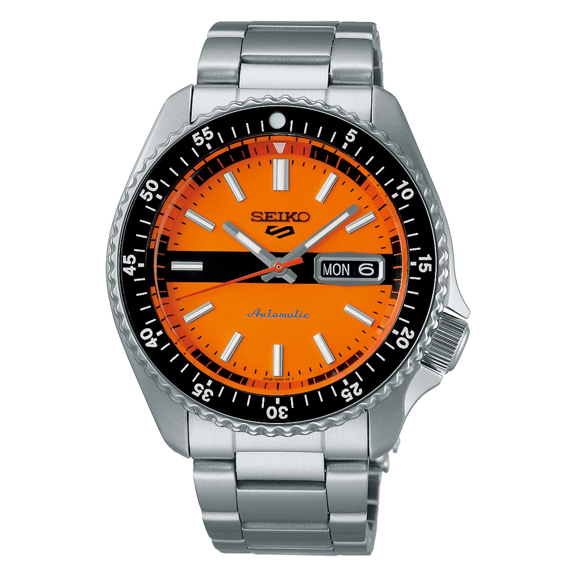 Seiko 5 Sports Double Hurricane — cadran orange