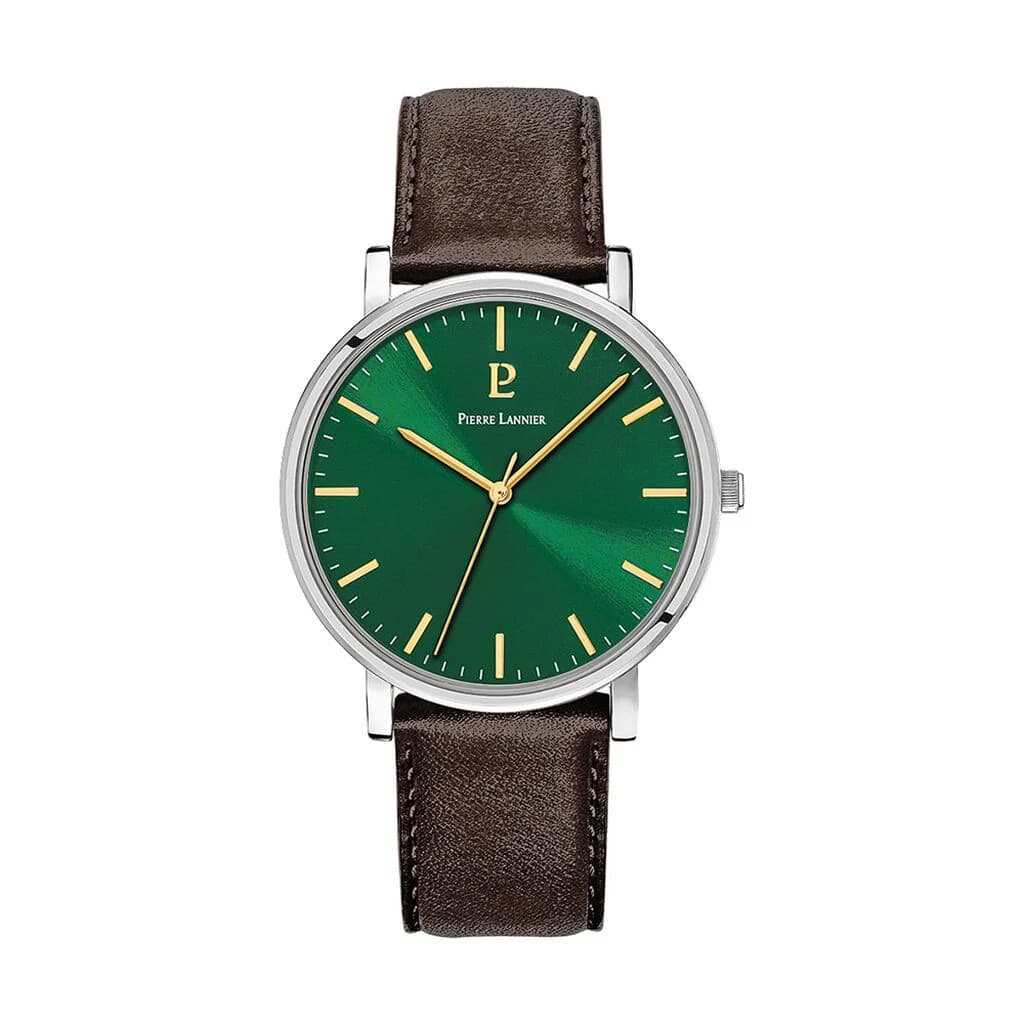 Pierre Lannier Montre Pierre Lannier Collection Essential en Cuir Marron