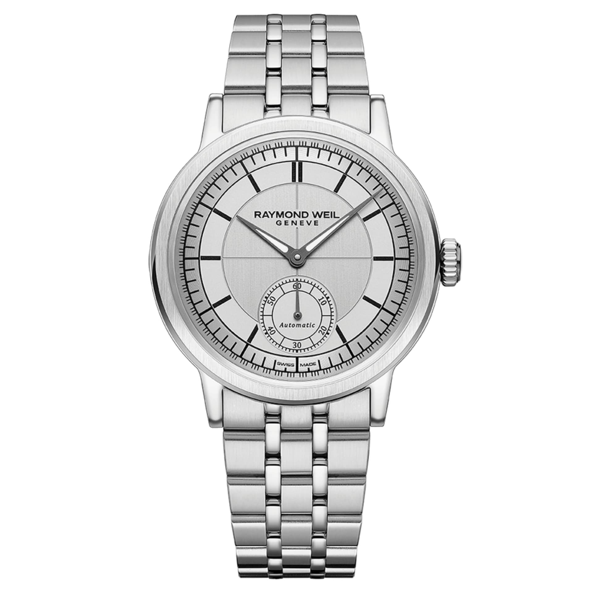 Raymond Weil Montre Raymond Weil Millesime Automatique Petite Seconde cadran argenté bracelet acier 39,5 mm
