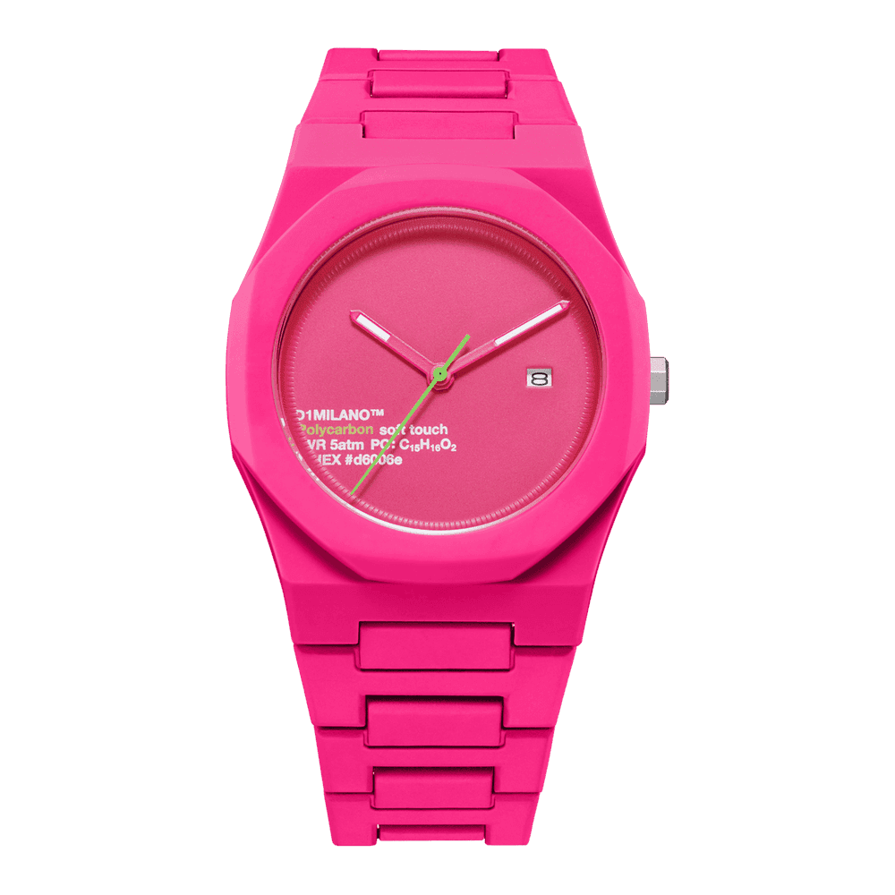 D1 Milano Montre quartz Femme Polycarbon Rose