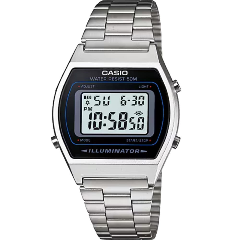 Casio Vintage — boîtier carré argenté