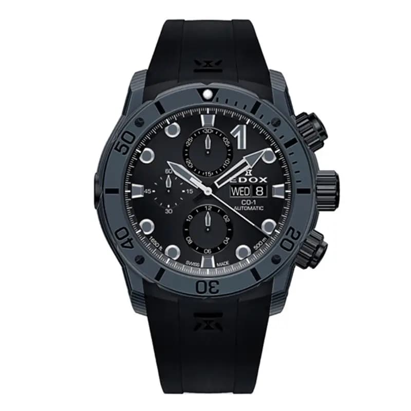 Edox Montre CO-1 Chronograph automatic 01125-CLNGN-NING